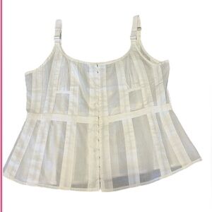 Gretchen Scott Designs White Tank- Small